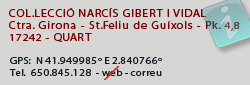 Col.lecció Narcís Gibert Vidal, Quart