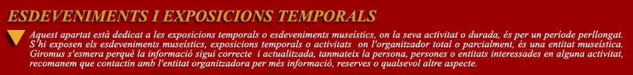 Exposicions temporals GIROMUS