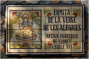 LLORET DE MAR: Ermita de la Virgen de la Alegrias